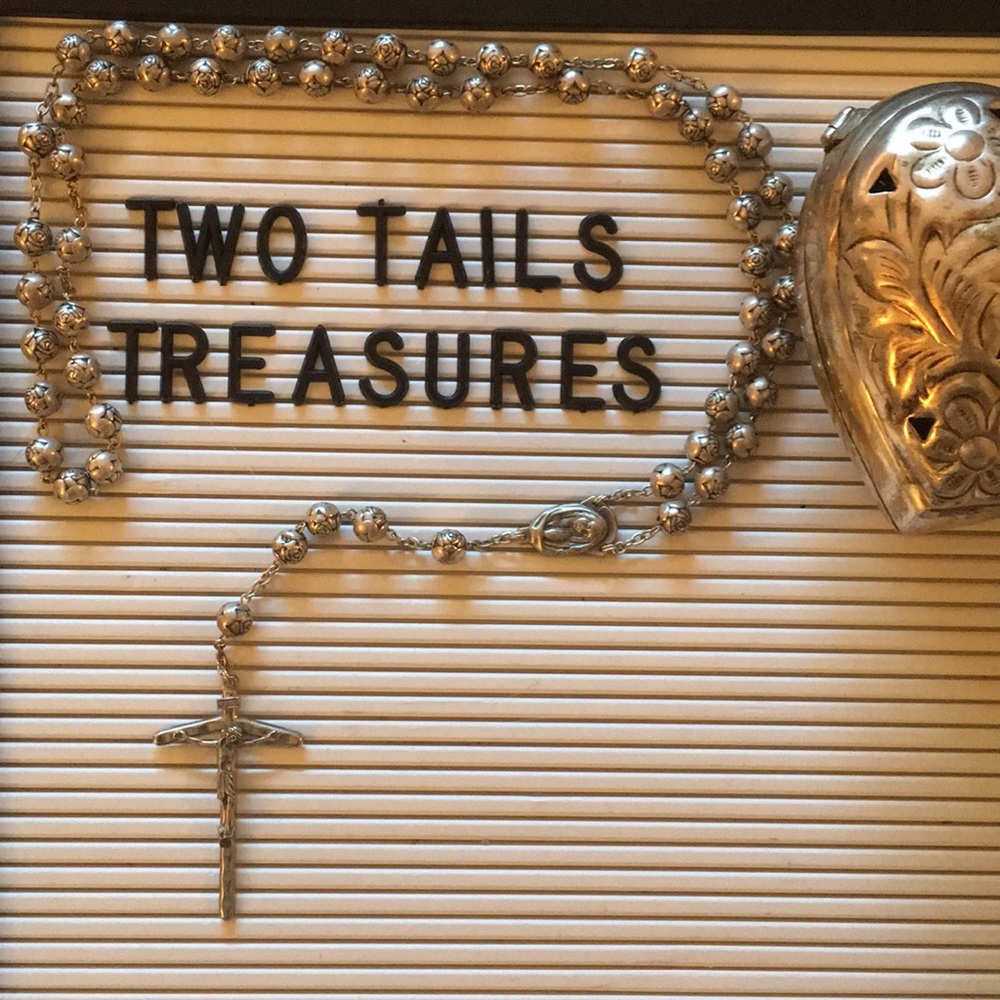 ❌SOLD❌Vintage Sterling Silver Rosary